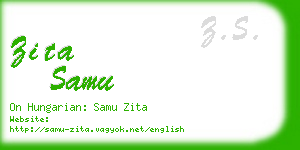 zita samu business card